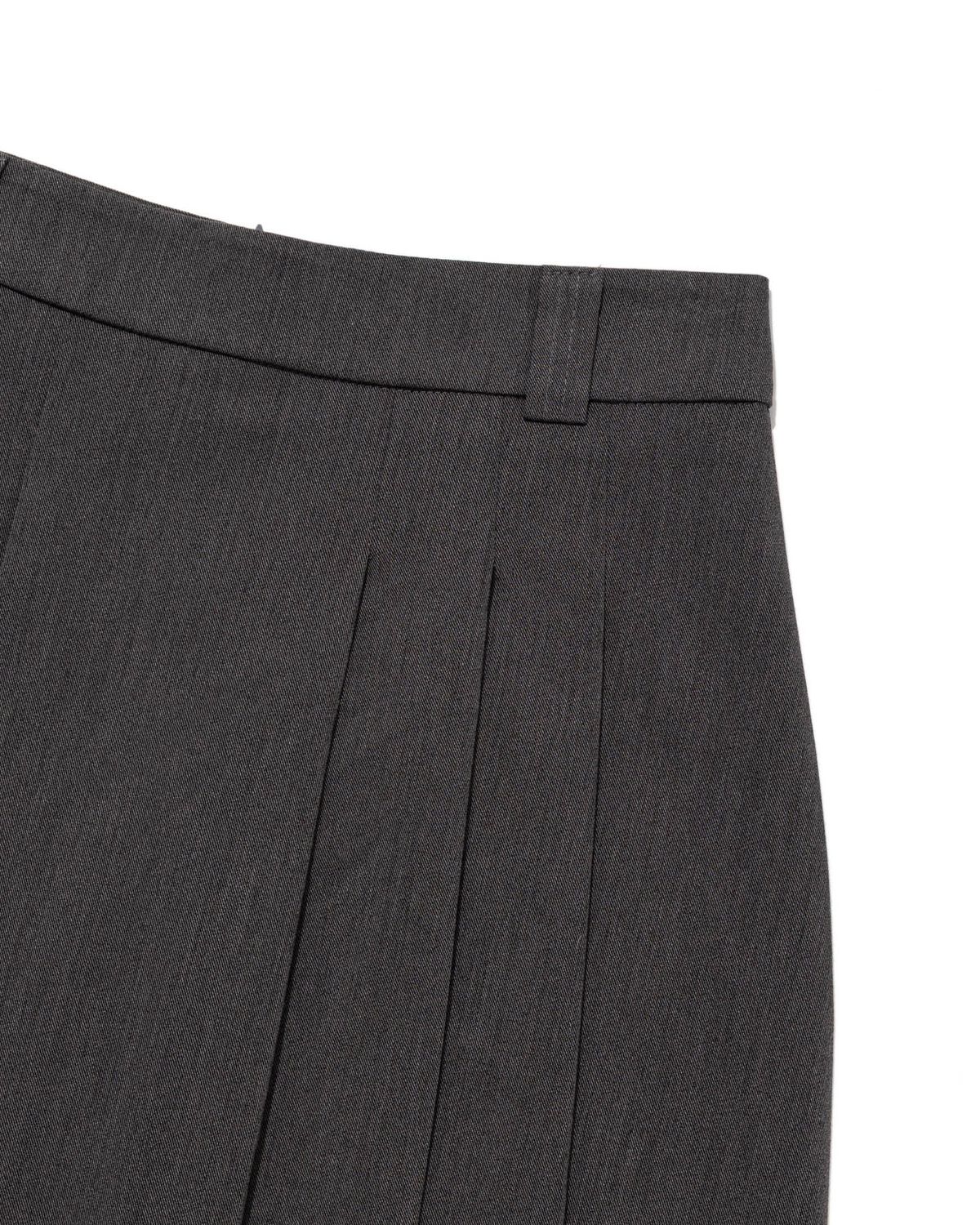 모아(MOAA) Minimal Pleated A-line Skirt (GREY)