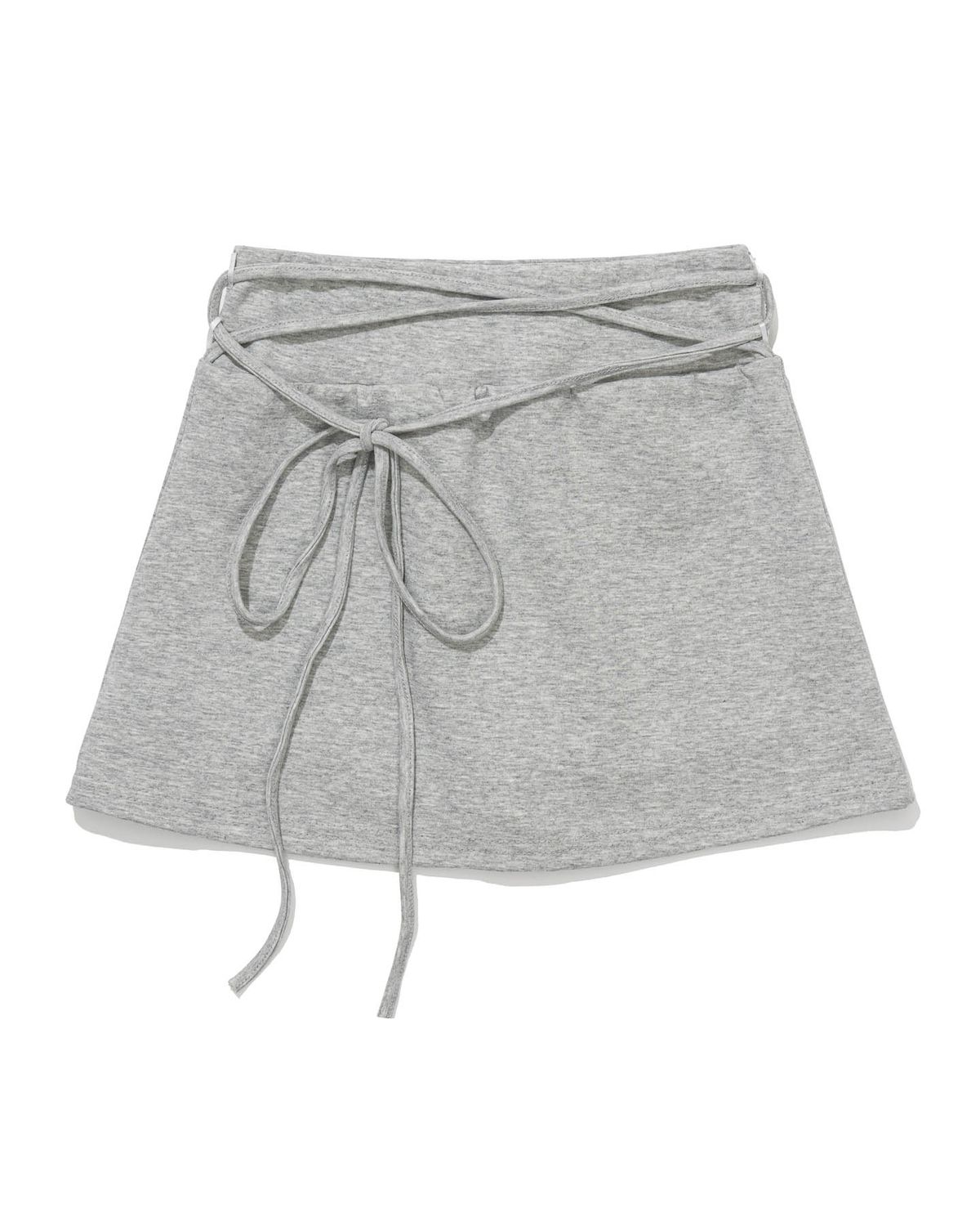 모아(MOAA) String Wrap Layered Skort (MELAGE GREY)