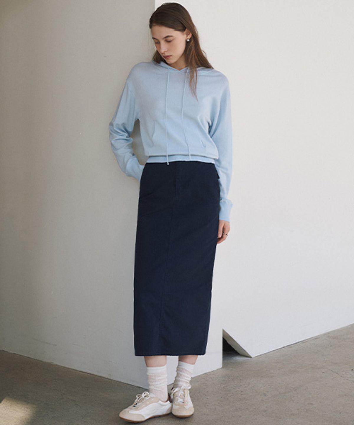 안젤로비안코(ANGELO BIANCO) Straight Noon Skirt