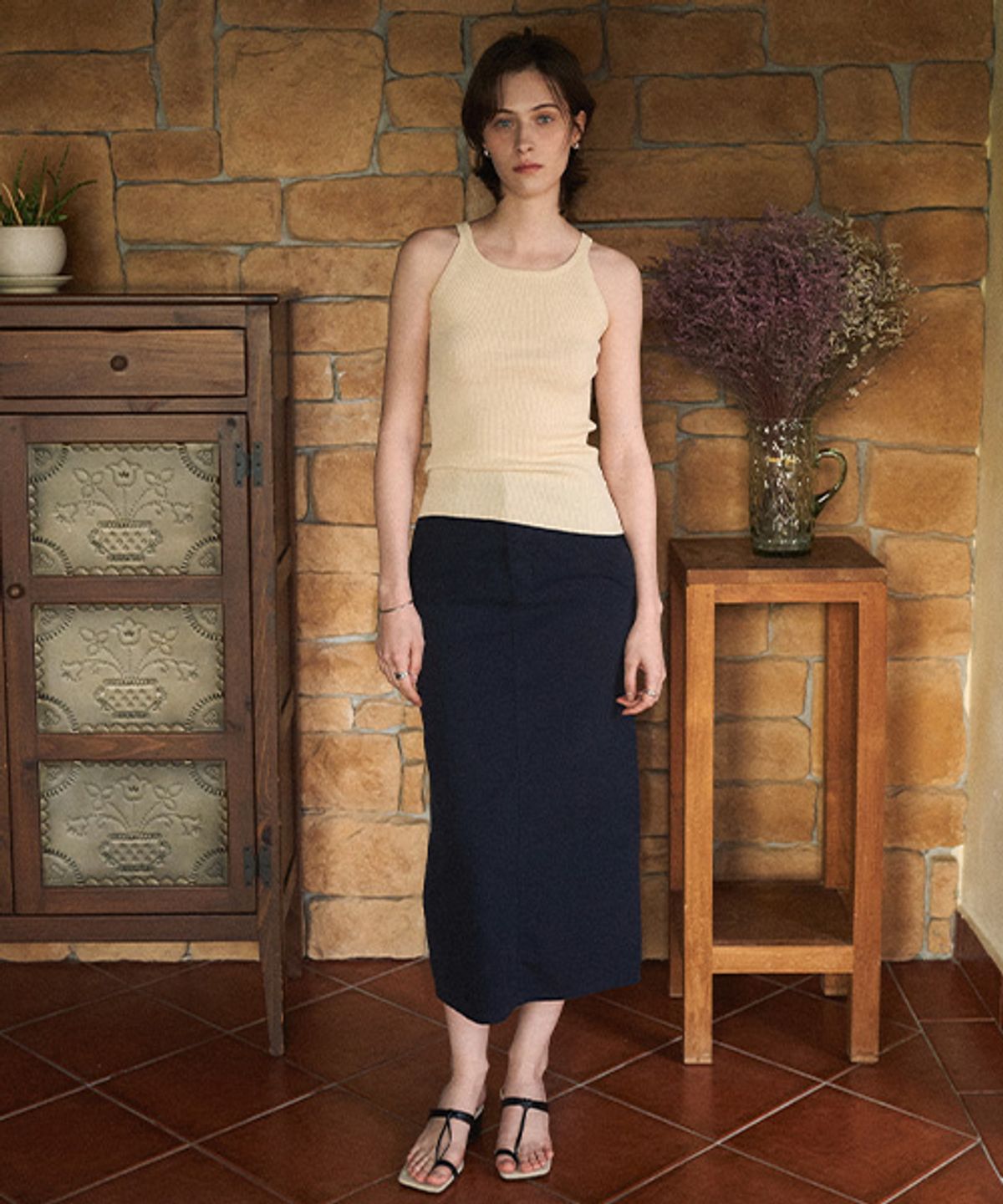 안젤로비안코(ANGELO BIANCO) Dry Structure Skirt