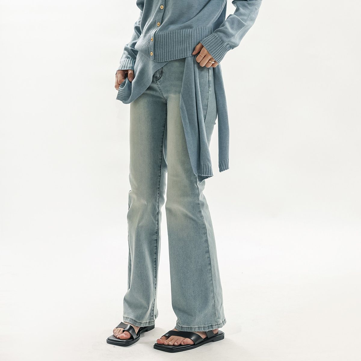 웬스데이딜라잇(WEDNESDAY DELIGHT) WD_Daily denim pants_2color