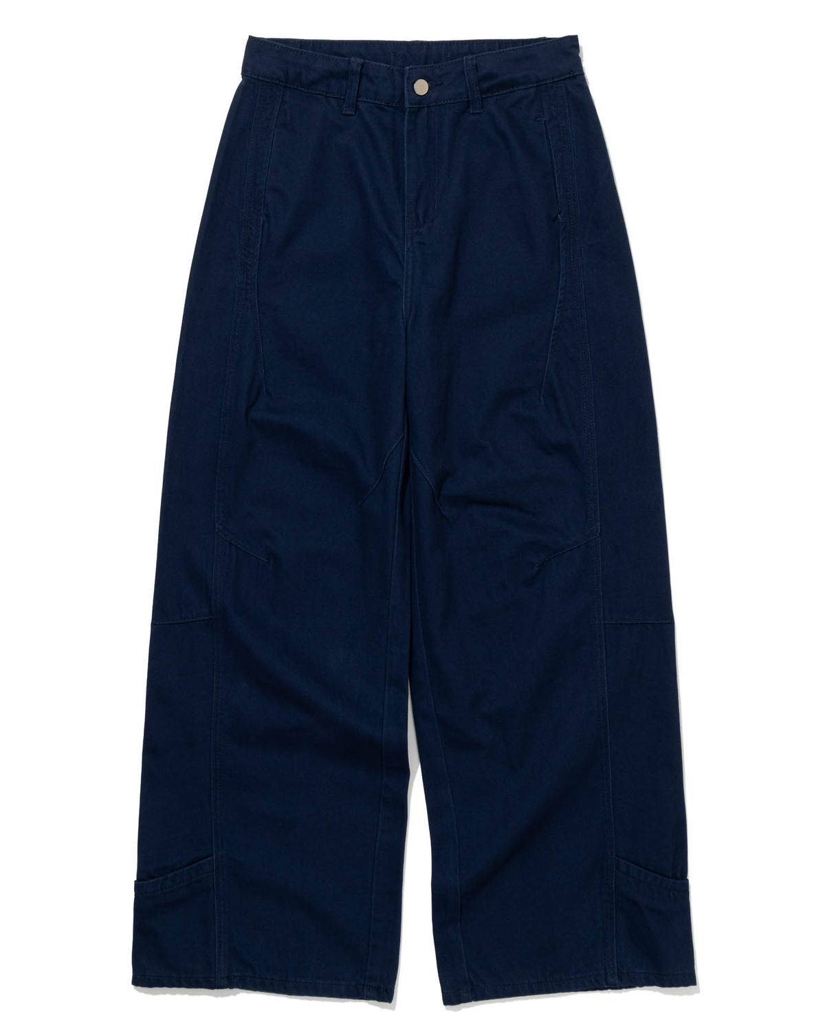 모아(MOAA) Curved Wide-Leg Work Pants (NAVY)