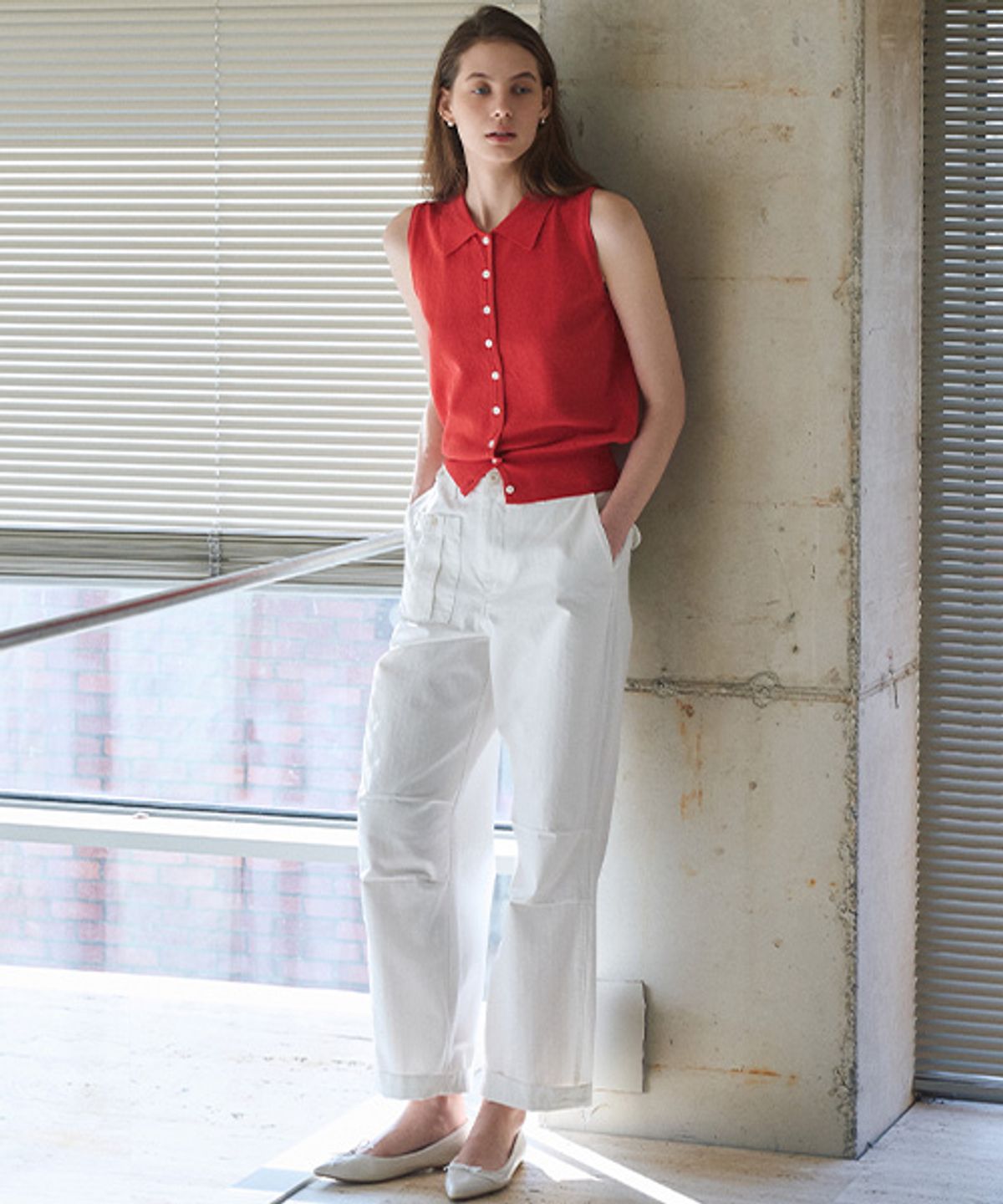 안젤로비안코(ANGELO BIANCO) Elin Sleeveless Knit Top (3col)
