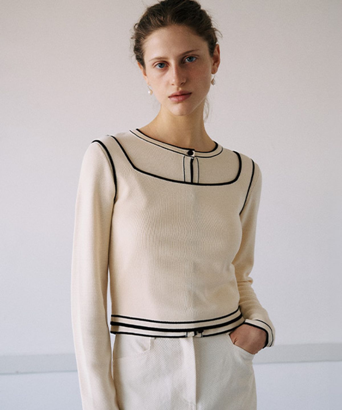 안젤로비안코(ANGELO BIANCO) Ratio Cardigan Set