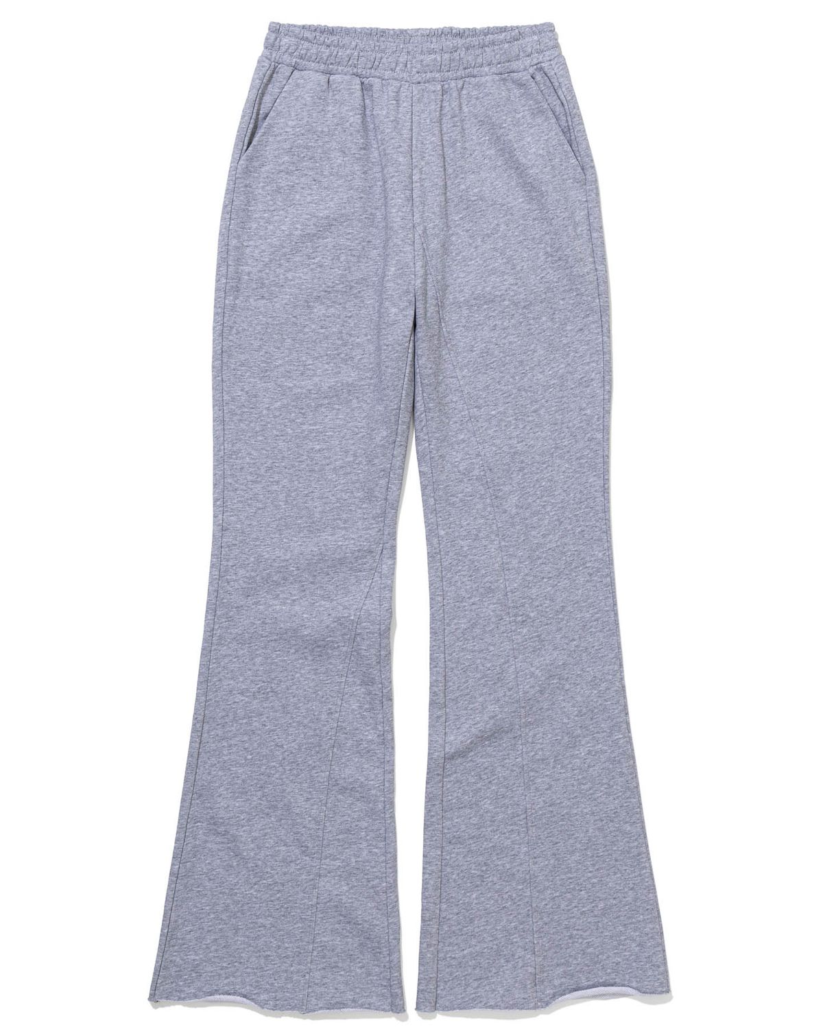 모아(MOAA) Raw Edge Flare Sweatpants (BLACK)