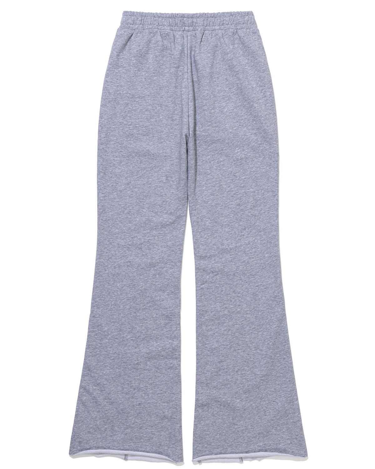 모아(MOAA) Raw Edge Flare Sweatpants (MELANGE GREY)