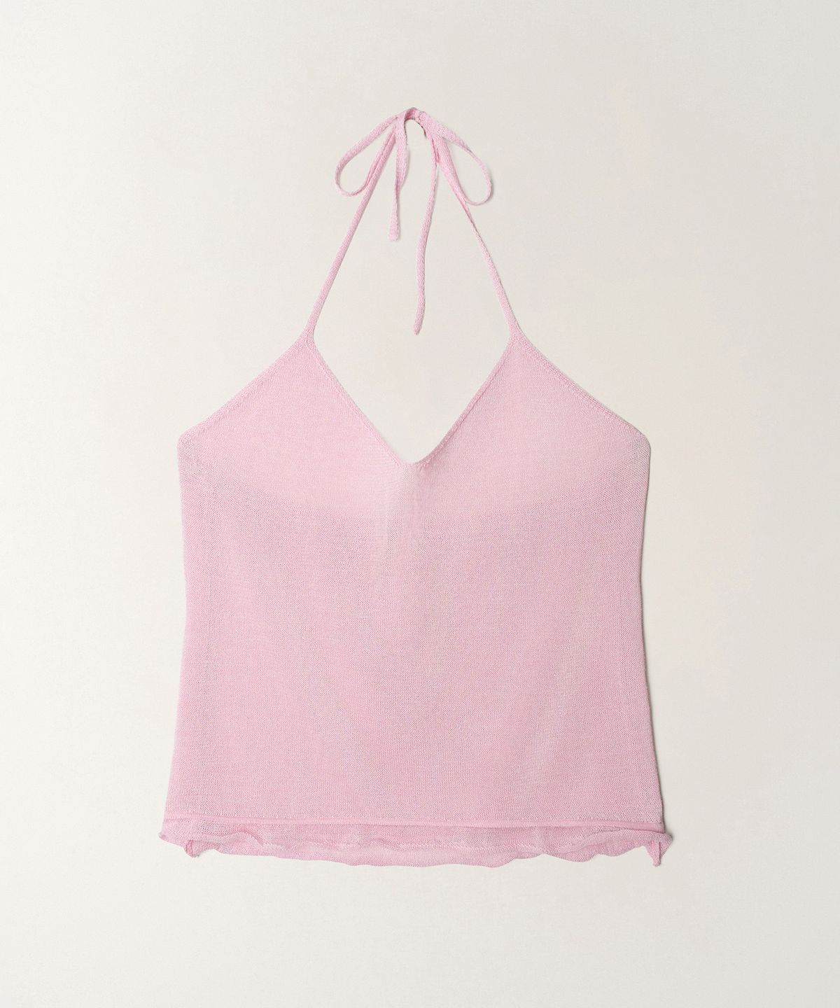 튜드먼트(TTUDEMENT) [SET] SHEER SET-UP CARDIGAN_LIGHT PINK