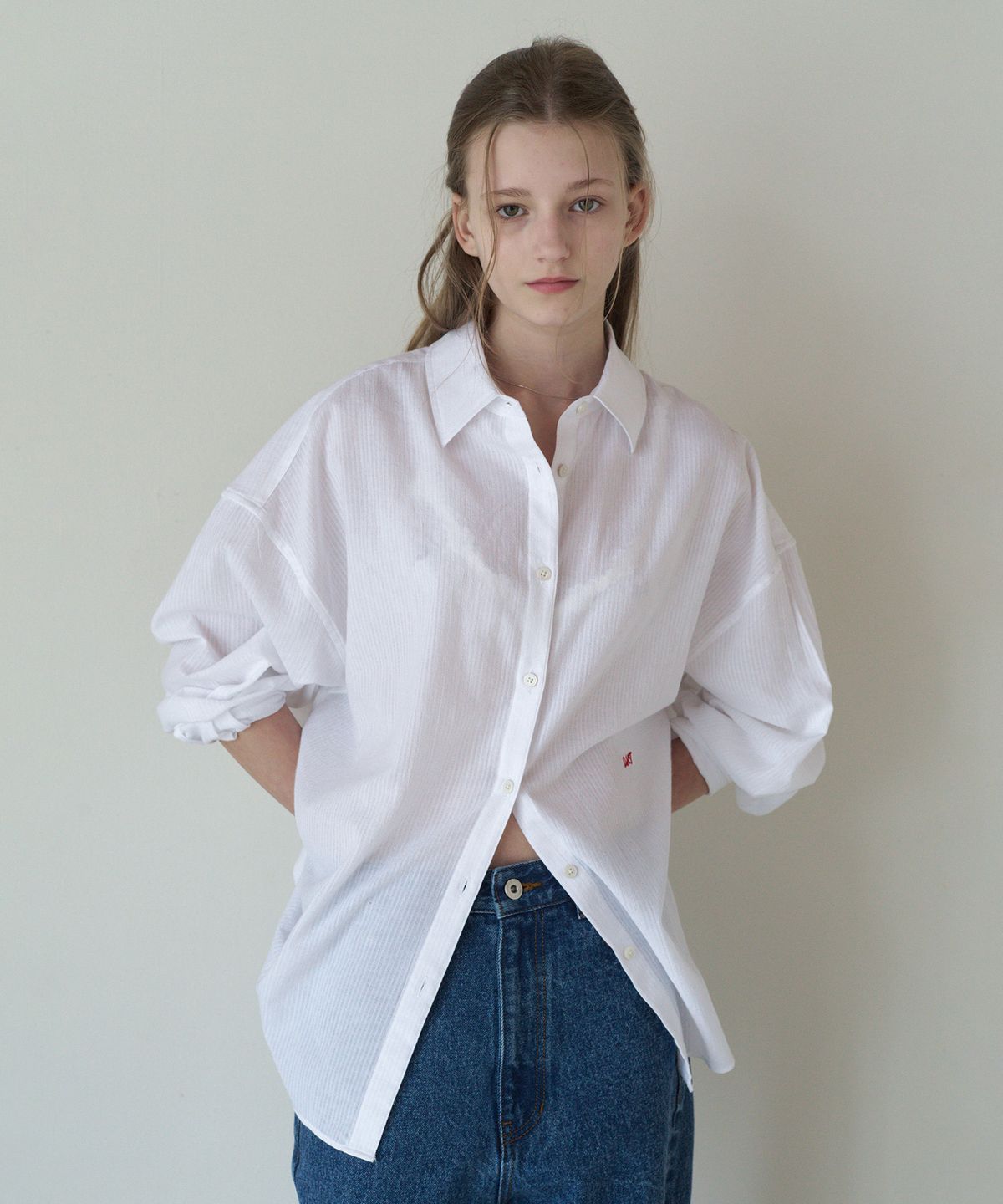 튜드먼트(TTUDEMENT) SUMMER OVERSIZE SHIRT_WHITE