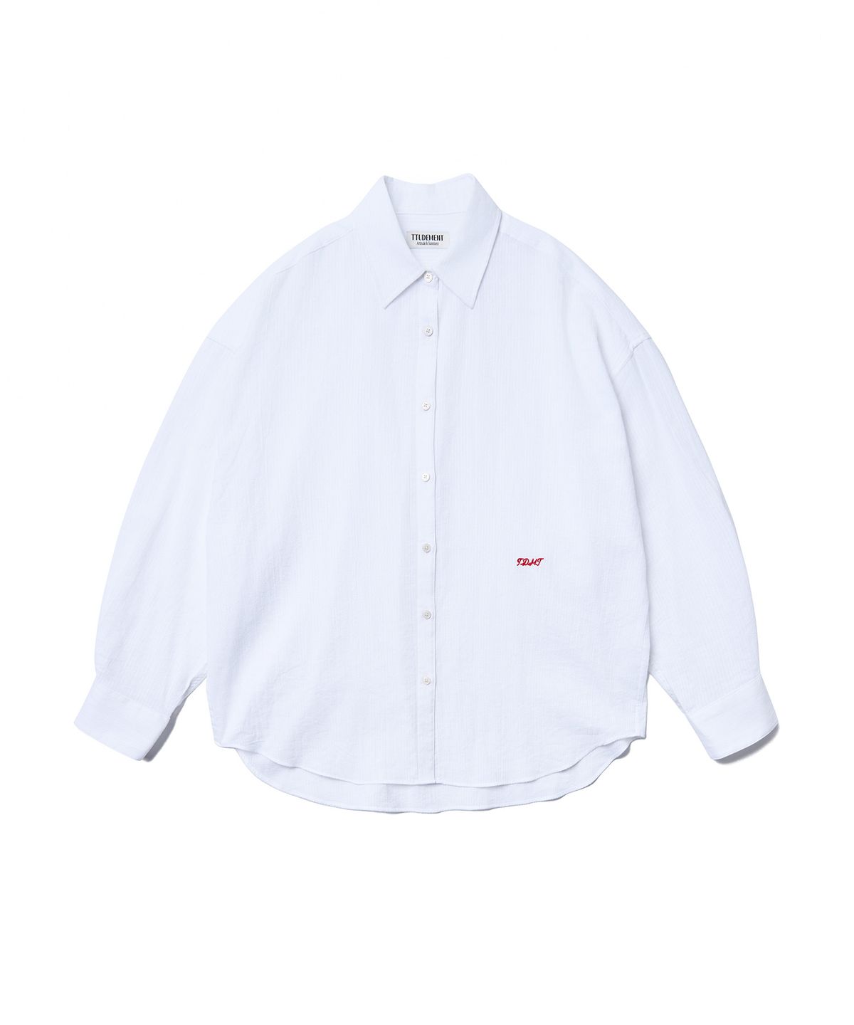 튜드먼트(TTUDEMENT) SUMMER OVERSIZE SHIRT_WHITE