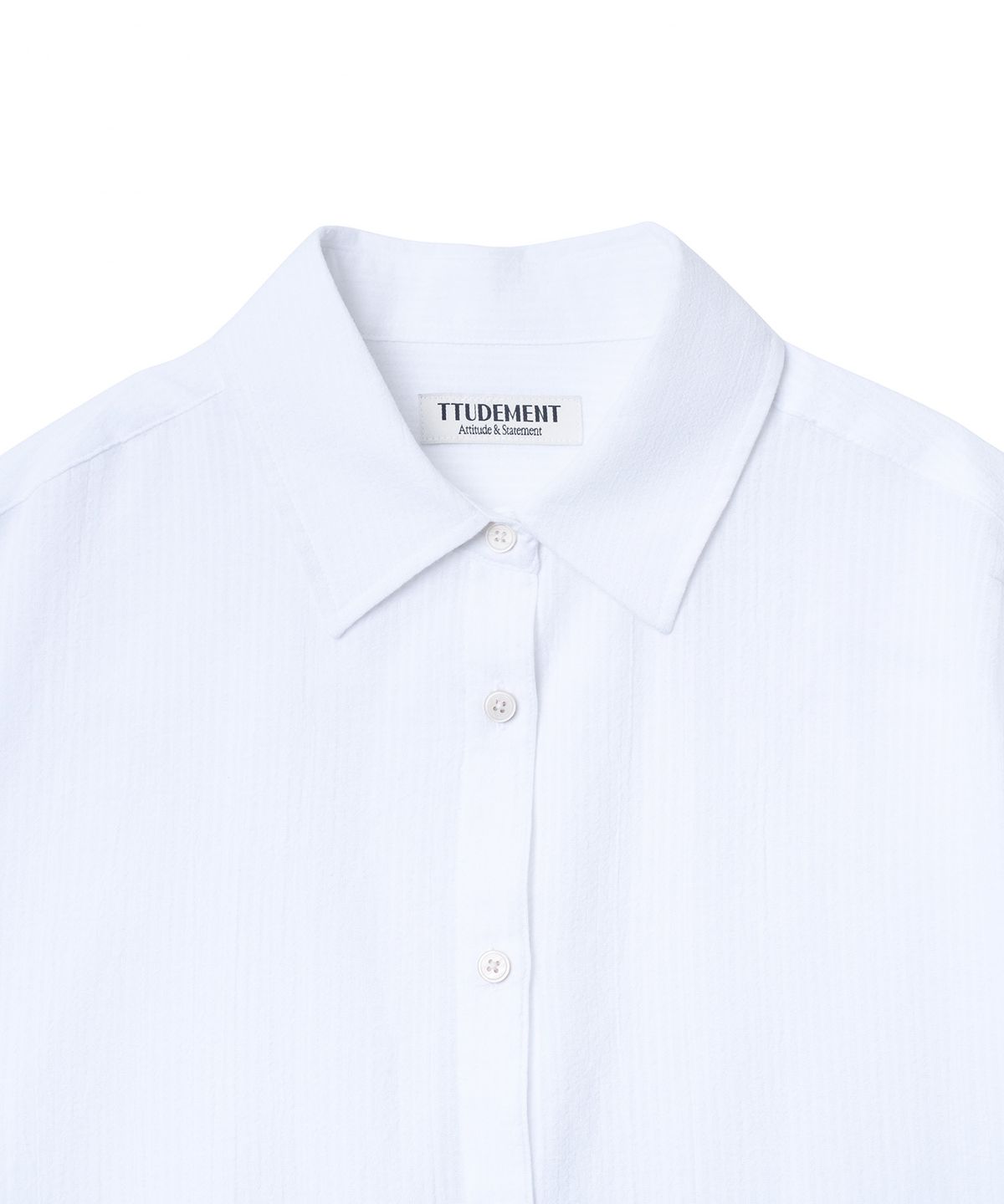 튜드먼트(TTUDEMENT) SUMMER OVERSIZE SHIRT_WHITE