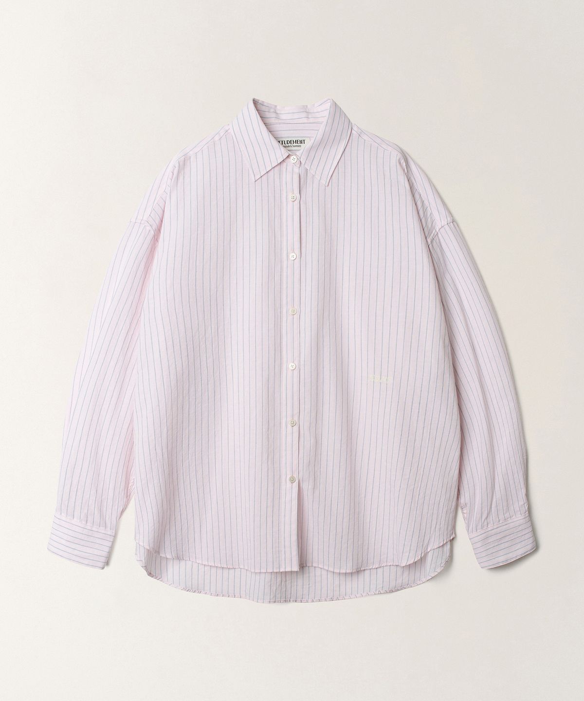 튜드먼트(TTUDEMENT) STRIPED SUMMER OVERSHIRT_PINK