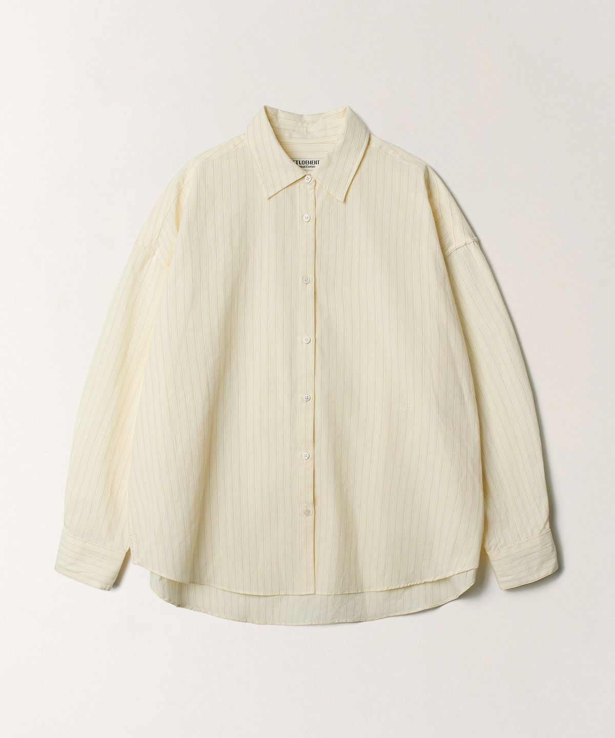 튜드먼트(TTUDEMENT) STRIPED SUMMER OVERSHIRT_YELLOW