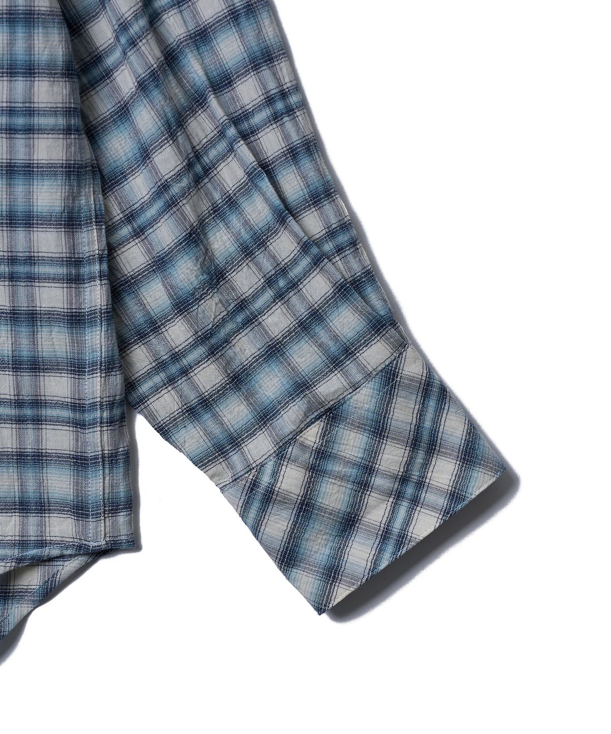 튜드먼트(TTUDEMENT) PLAID SUMMER OVERSHIRT_BLUE