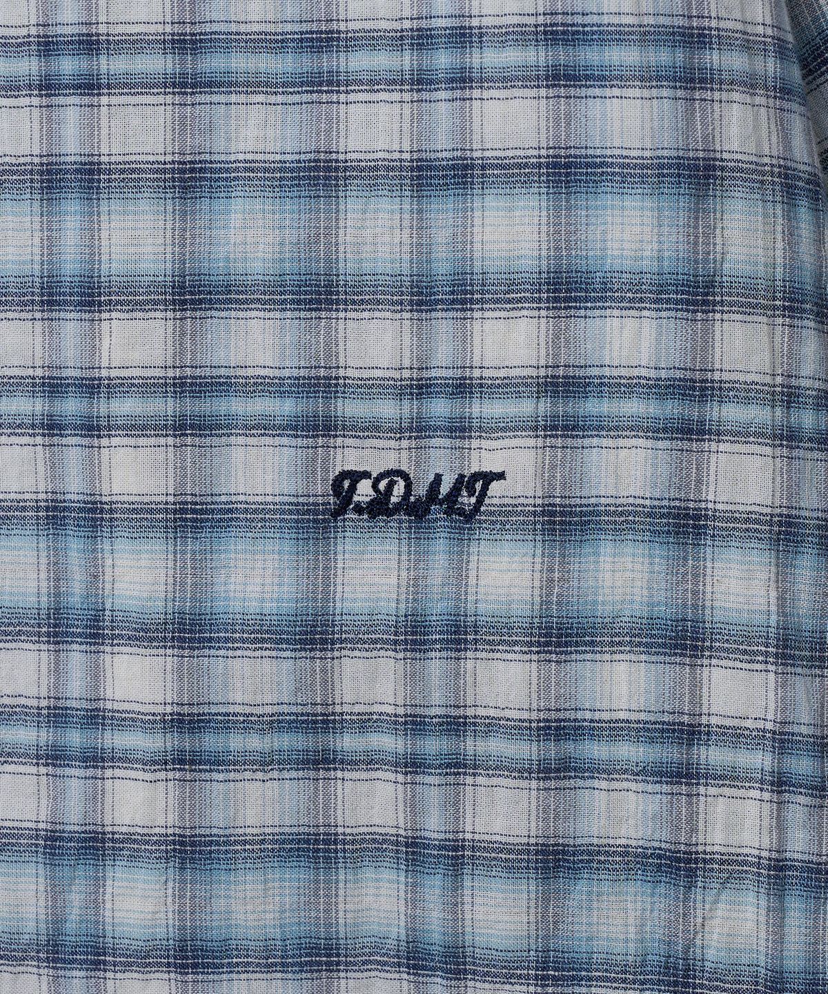 튜드먼트(TTUDEMENT) PLAID SUMMER OVERSHIRT_BLUE