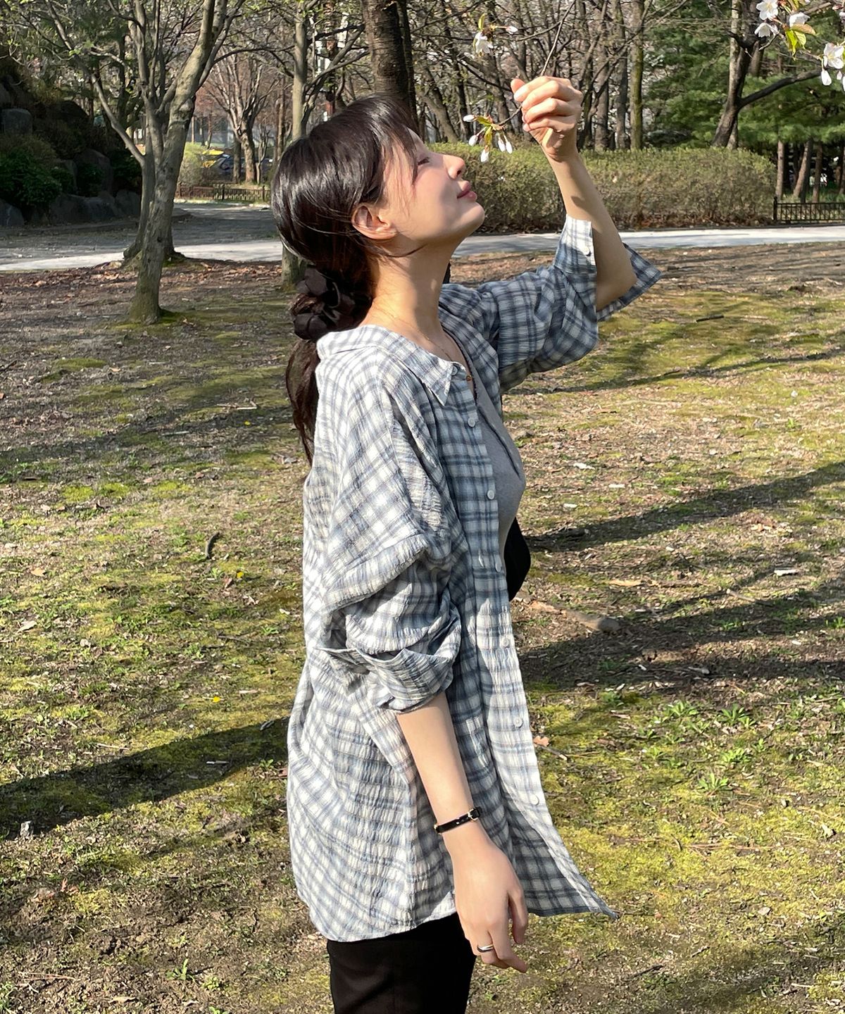 튜드먼트(TTUDEMENT) PLAID SUMMER OVERSHIRT_BLUE