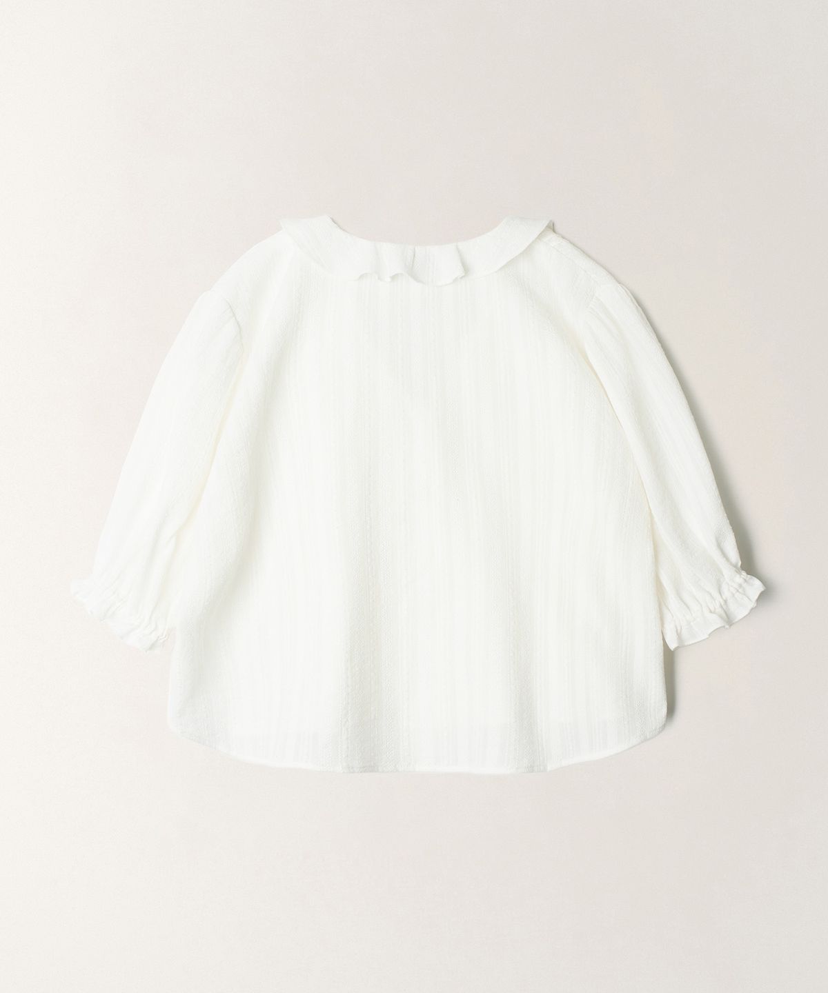 튜드먼트(TTUDEMENT) COTTON RUFFLE BLOUSE_OFF WHITE
