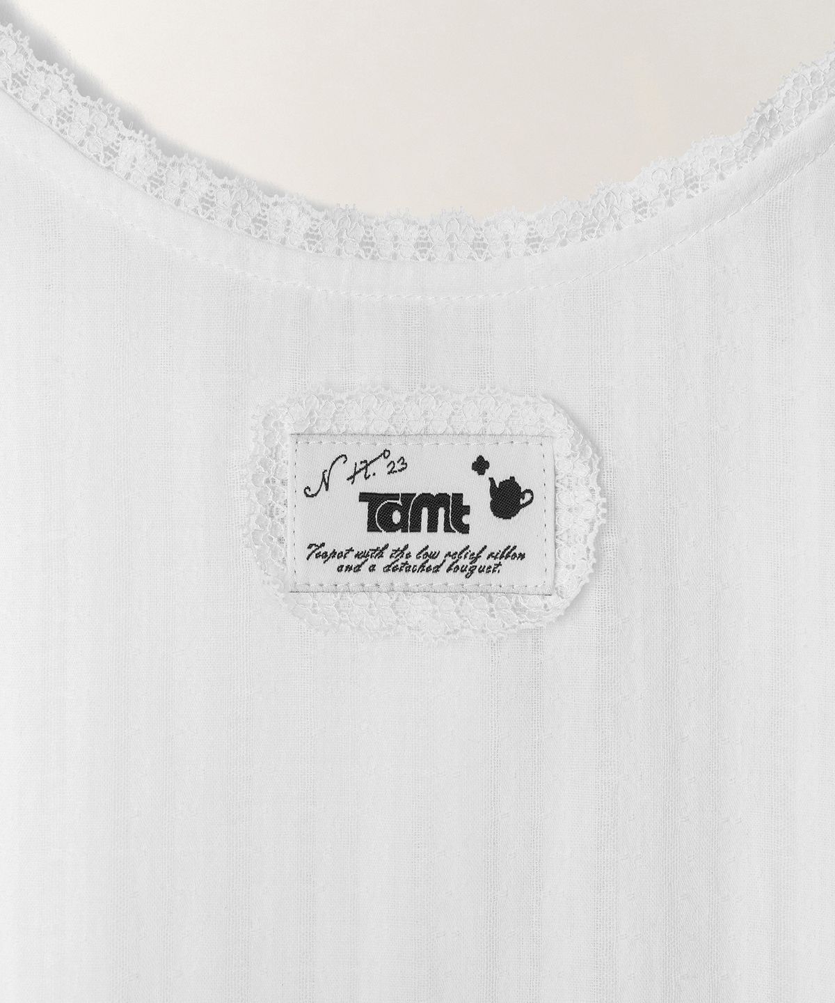 튜드먼트(TTUDEMENT) GAUZE SLEEVELESS BLOUSE_WHITE