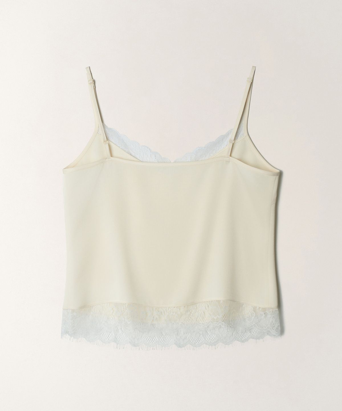 튜드먼트(TTUDEMENT) SATIN LACE BLOUSE TOP_CREAM