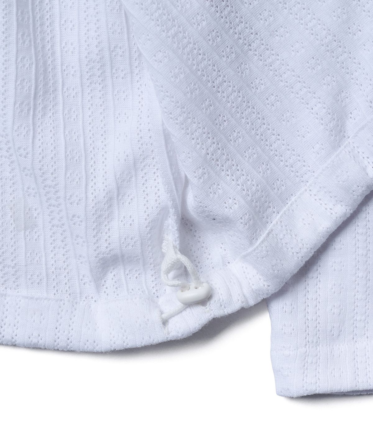 튜드먼트(TTUDEMENT) EYELET HOOD CARDIGAN_WHITE