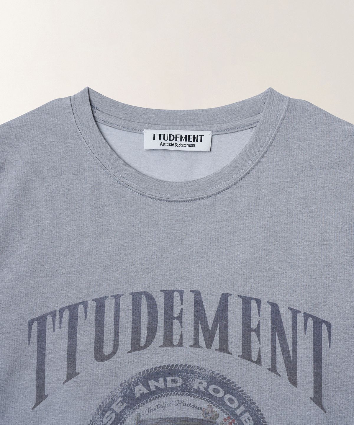 튜드먼트(TTUDEMENT) TEA CAN GRAPHIC T-SHIRT_LIGHT GREY