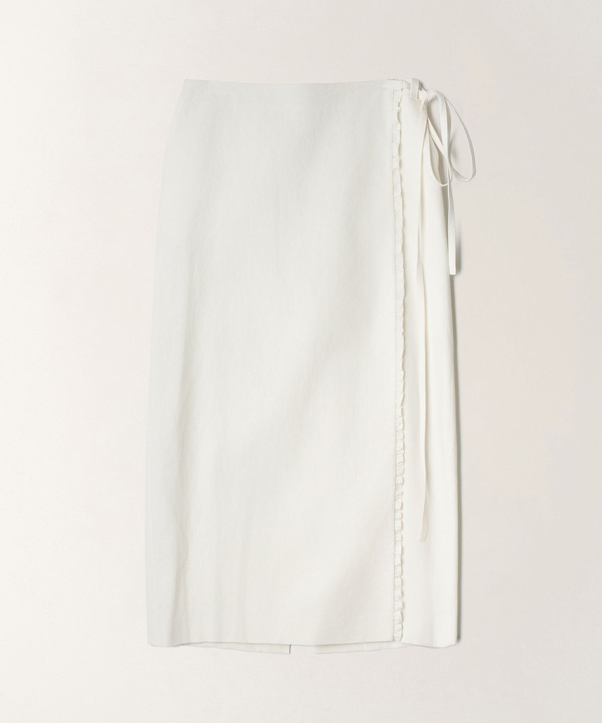 튜드먼트(TTUDEMENT) LINEN LONG SKIRT_WHITE