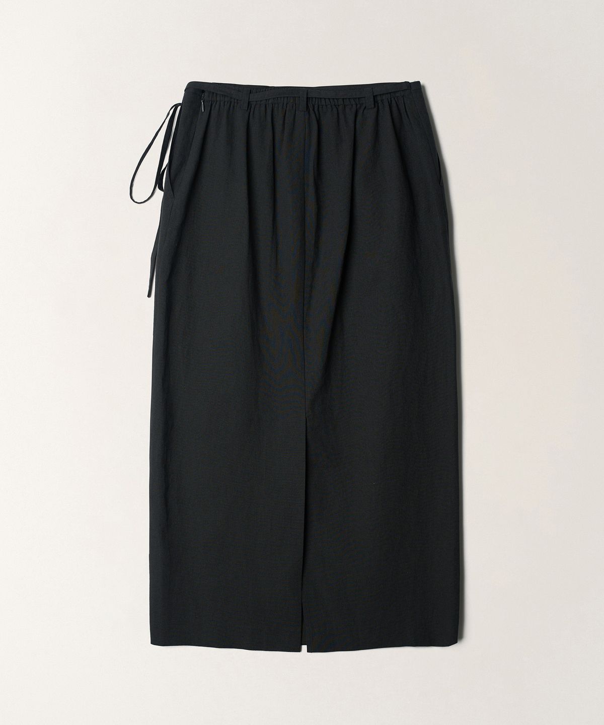 튜드먼트(TTUDEMENT) LINEN LONG SKIRT_CHARCOAL