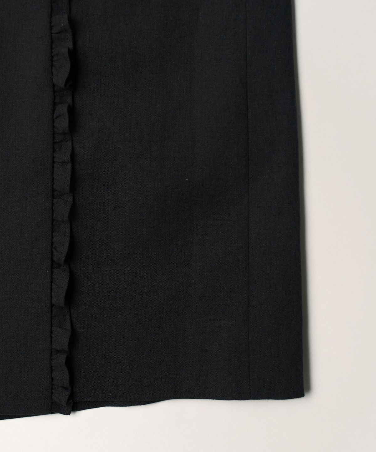 튜드먼트(TTUDEMENT) LINEN LONG SKIRT_CHARCOAL