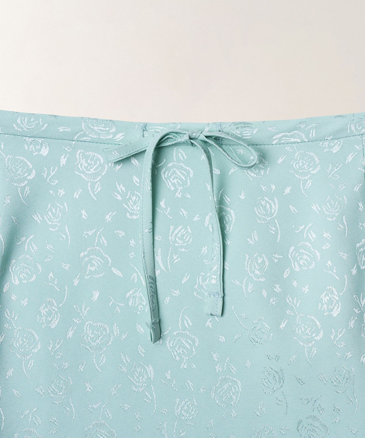 튜드먼트(TTUDEMENT) SATIN FRILLED MINI SKIRT_MINT
