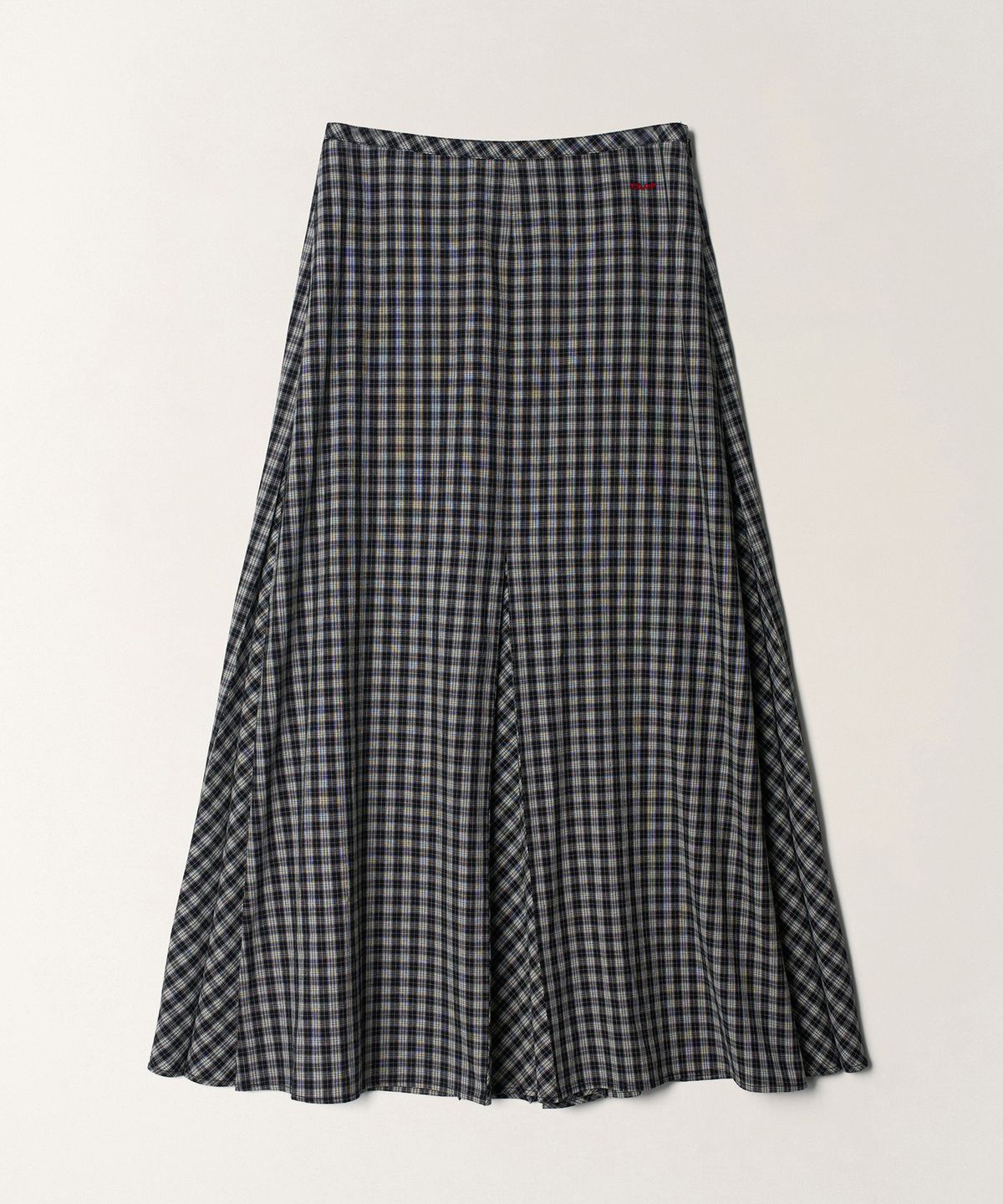 튜드먼트(TTUDEMENT) CHECK MAXI SKIRT_BLACK CHECK