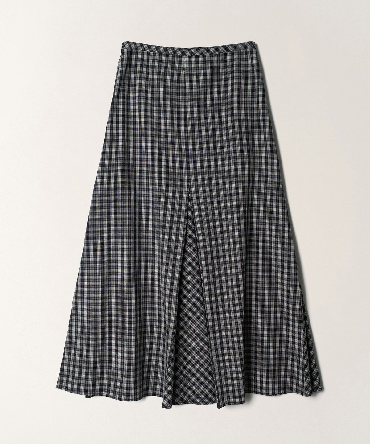 튜드먼트(TTUDEMENT) CHECK MAXI SKIRT_BLACK CHECK