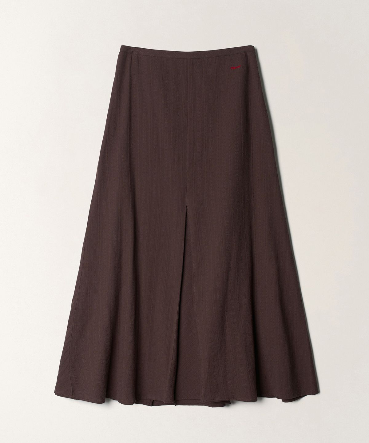 튜드먼트(TTUDEMENT) COTTON MAXI SKIRT_BROWN