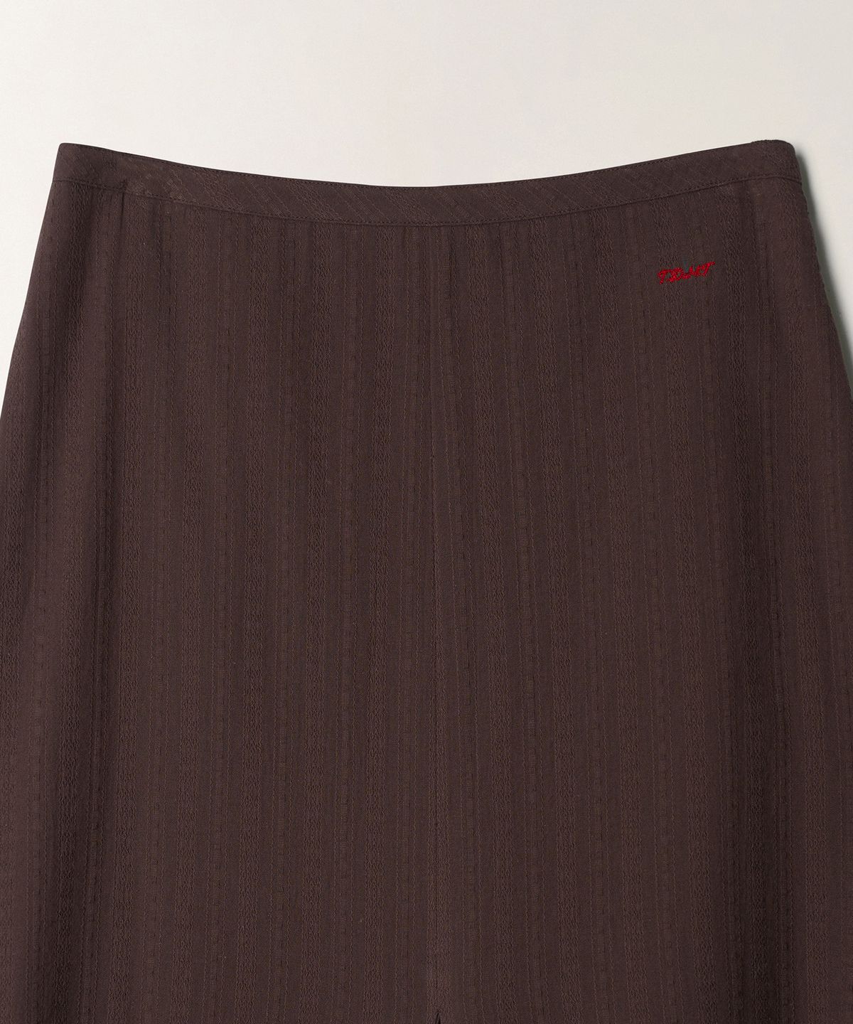 튜드먼트(TTUDEMENT) COTTON MAXI SKIRT_BROWN