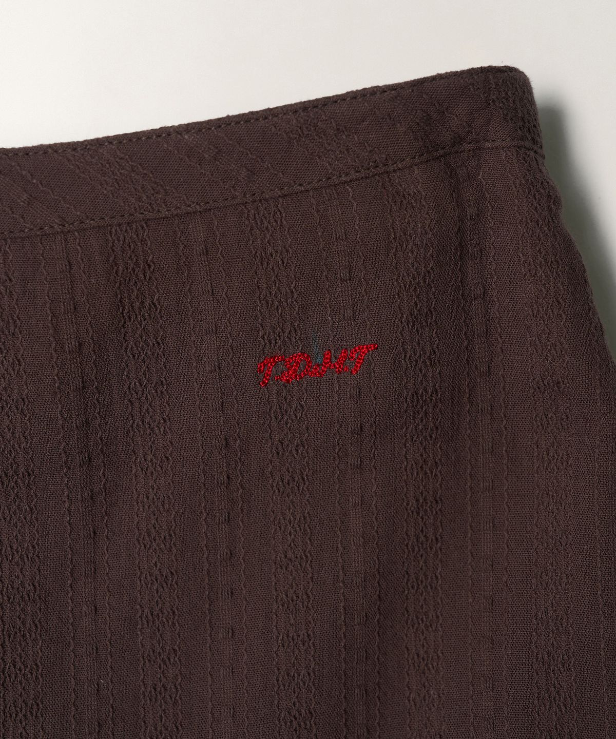 튜드먼트(TTUDEMENT) COTTON MAXI SKIRT_BROWN
