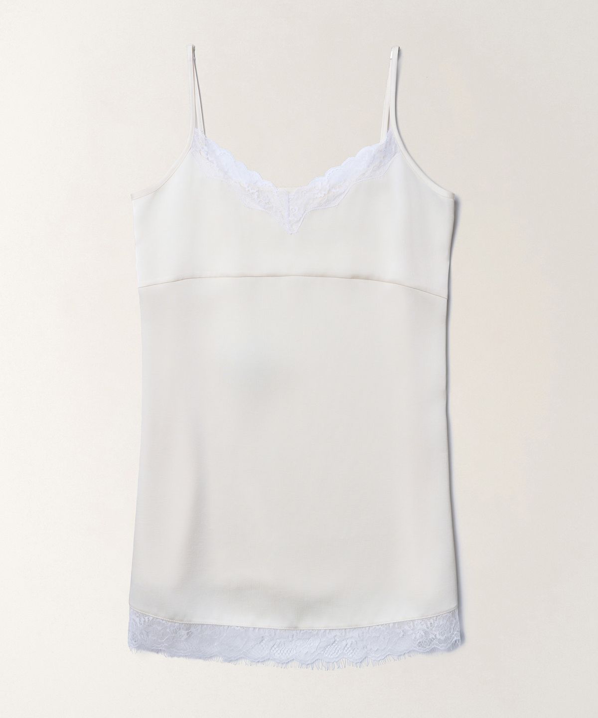 튜드먼트(TTUDEMENT) SATIN LACE SLIP DRESS_CREAM
