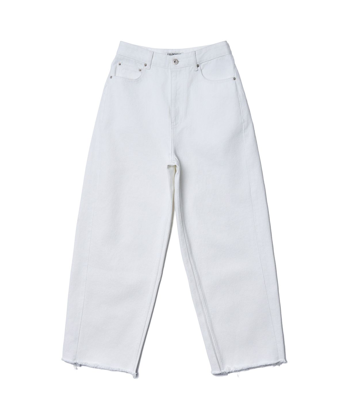 튜드먼트(TTUDEMENT) BARREL DENIM PANTS_WHITE
