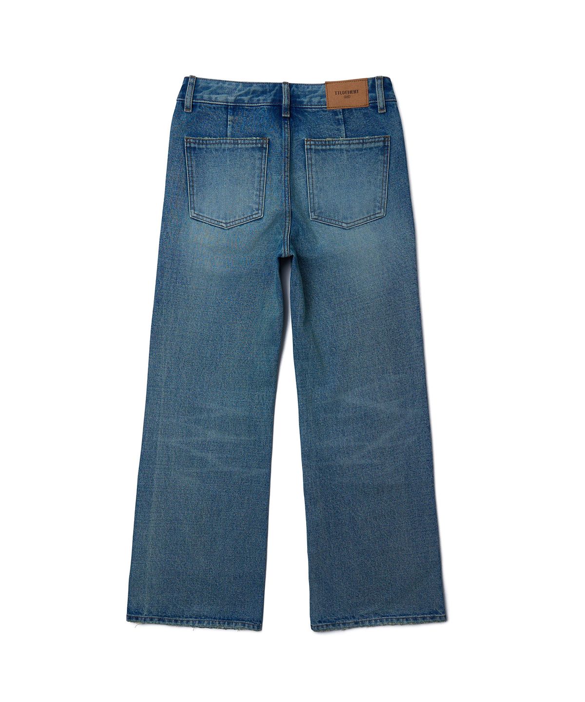 튜드먼트(TTUDEMENT) SEMI BOOTCUT DENIM PANTS_WASHED BLUE