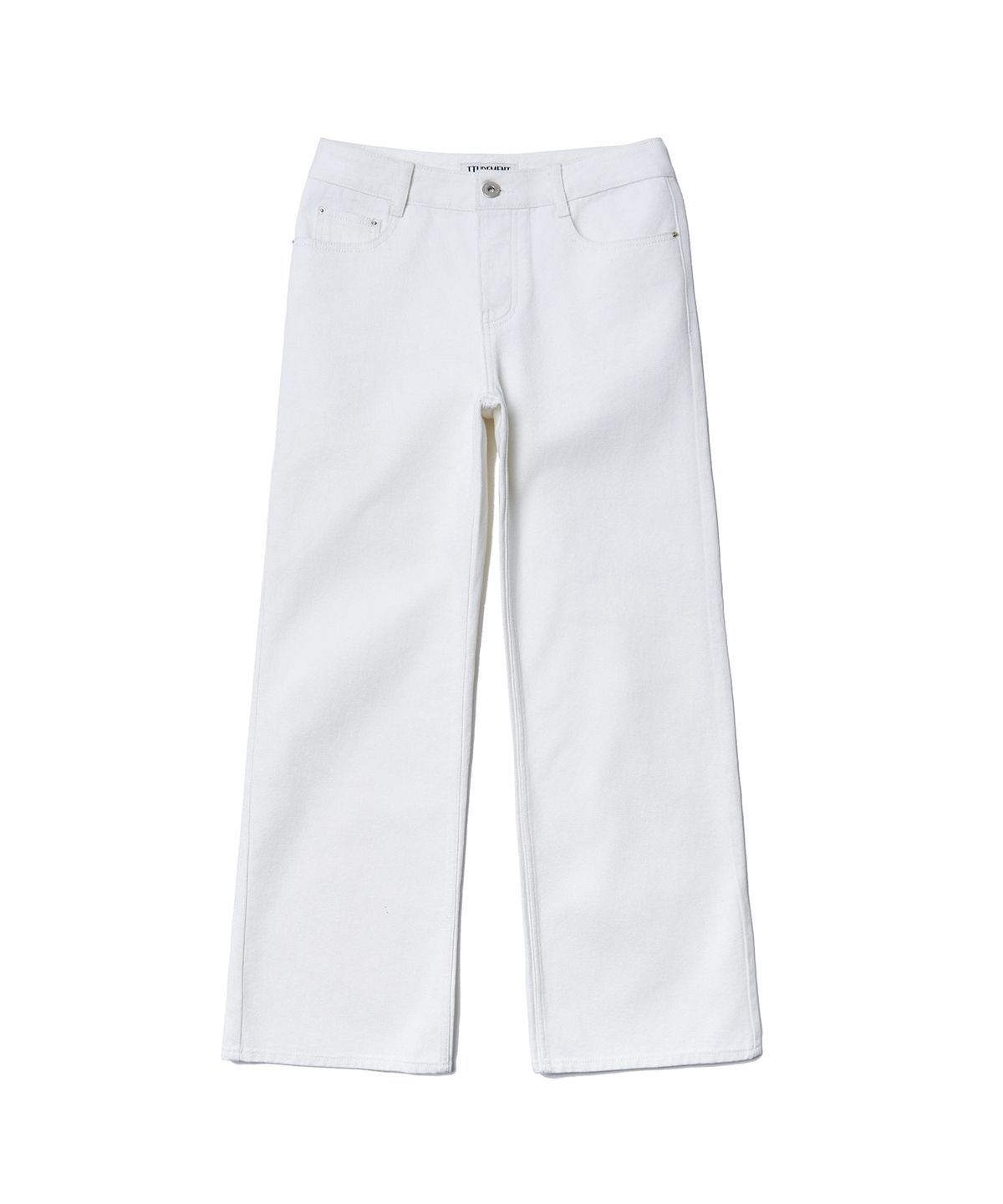 튜드먼트(TTUDEMENT) SEMI BOOTCUT DENIM PANTS_WHITE