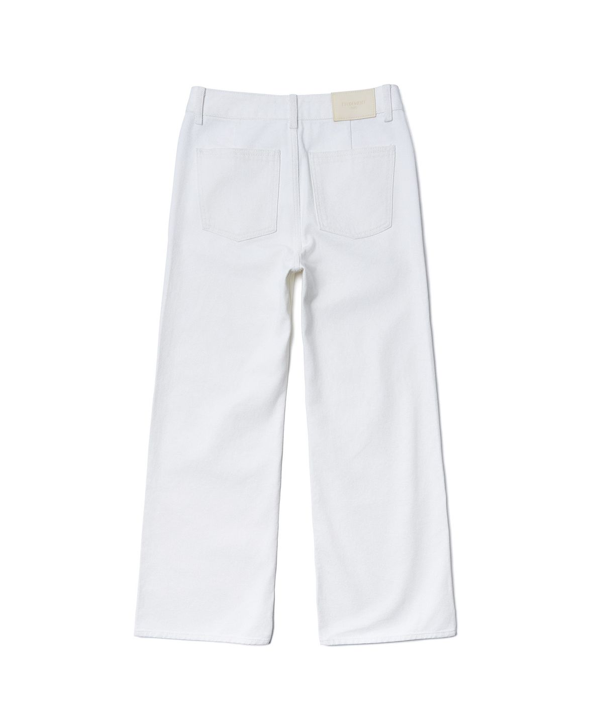튜드먼트(TTUDEMENT) SEMI BOOTCUT DENIM PANTS_WHITE
