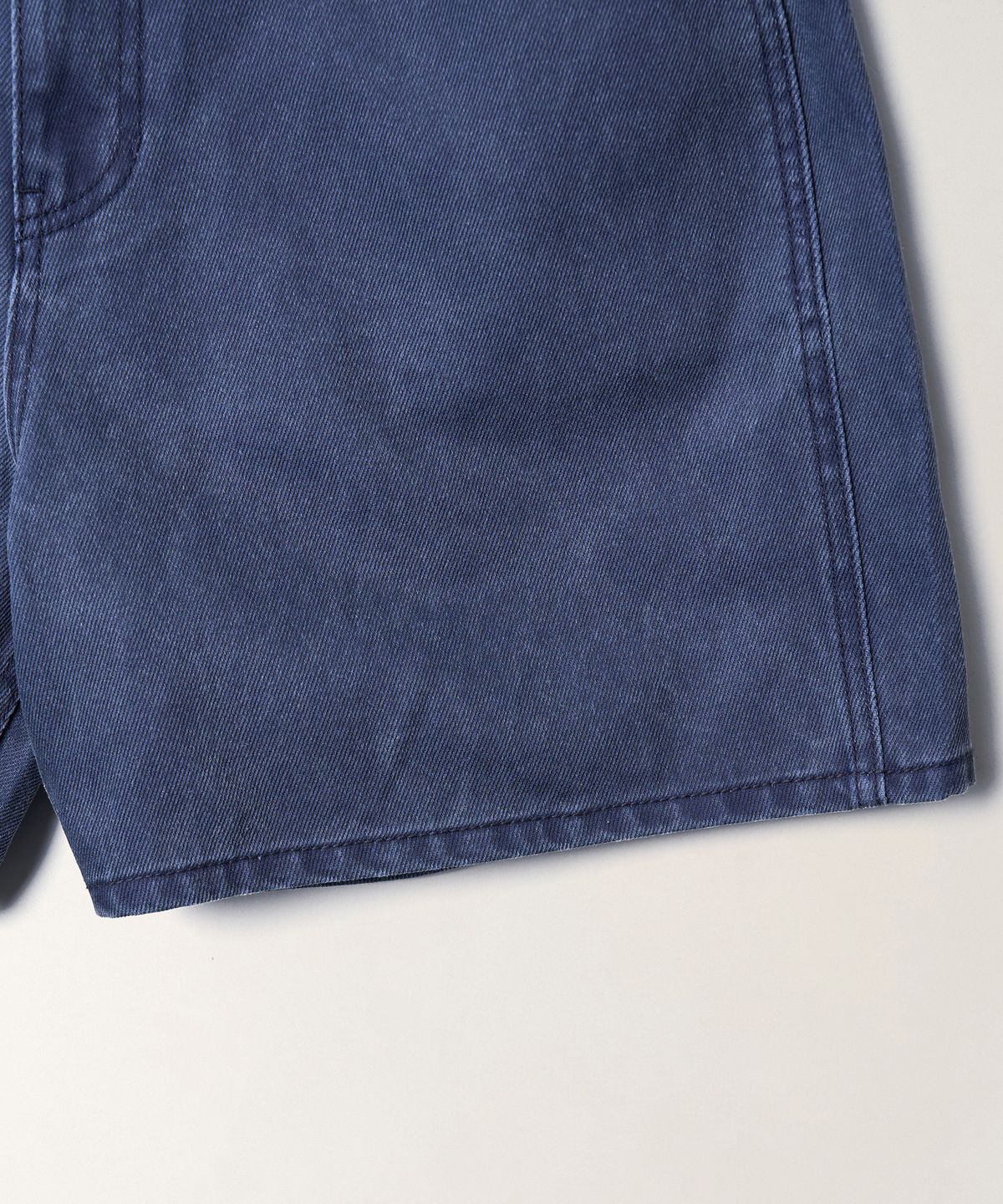 튜드먼트(TTUDEMENT) WASHED DENIM SHORTS_BLUE