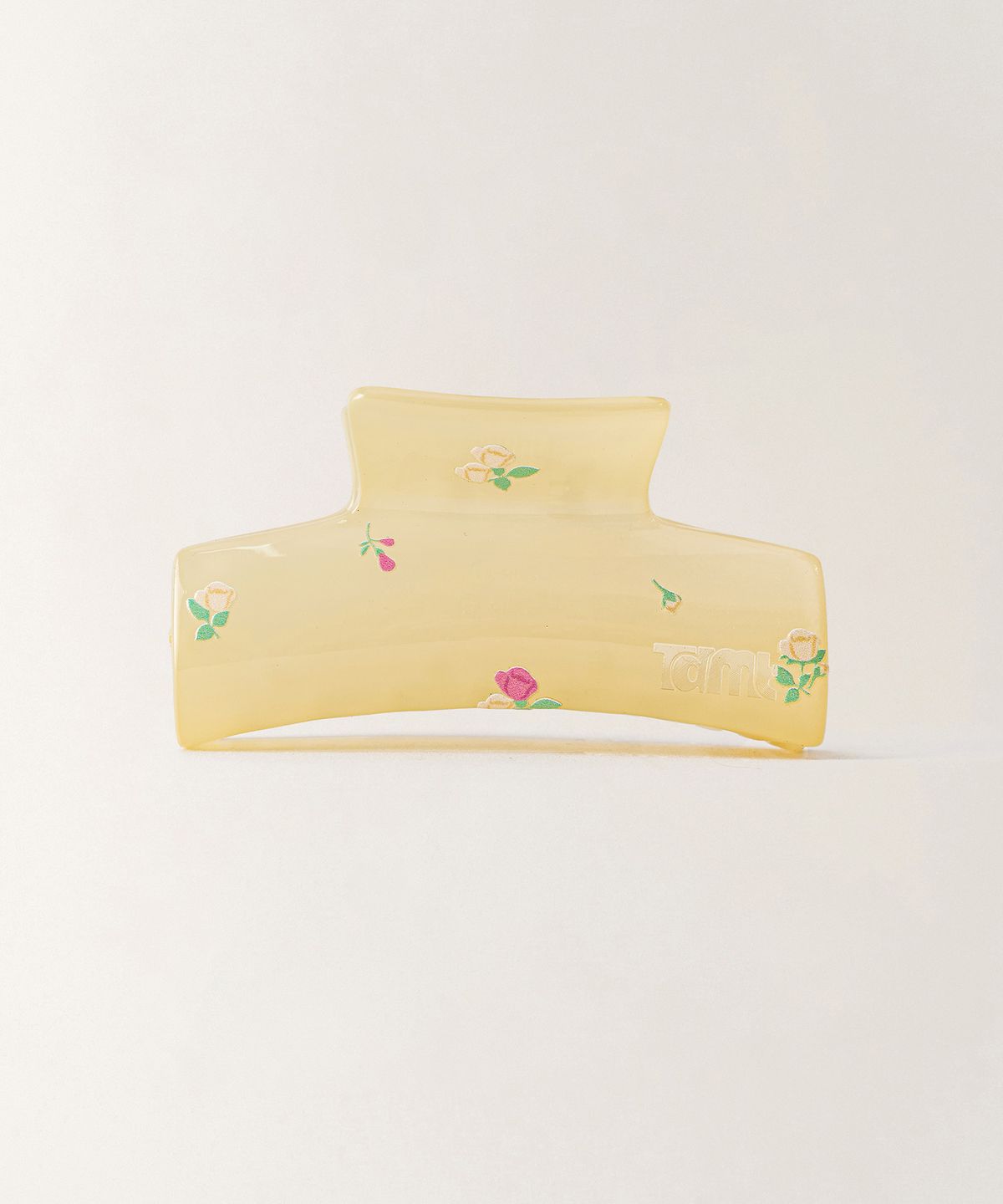 튜드먼트(TTUDEMENT) FLORAL PATTERN HAIR CLIP_YELLOW