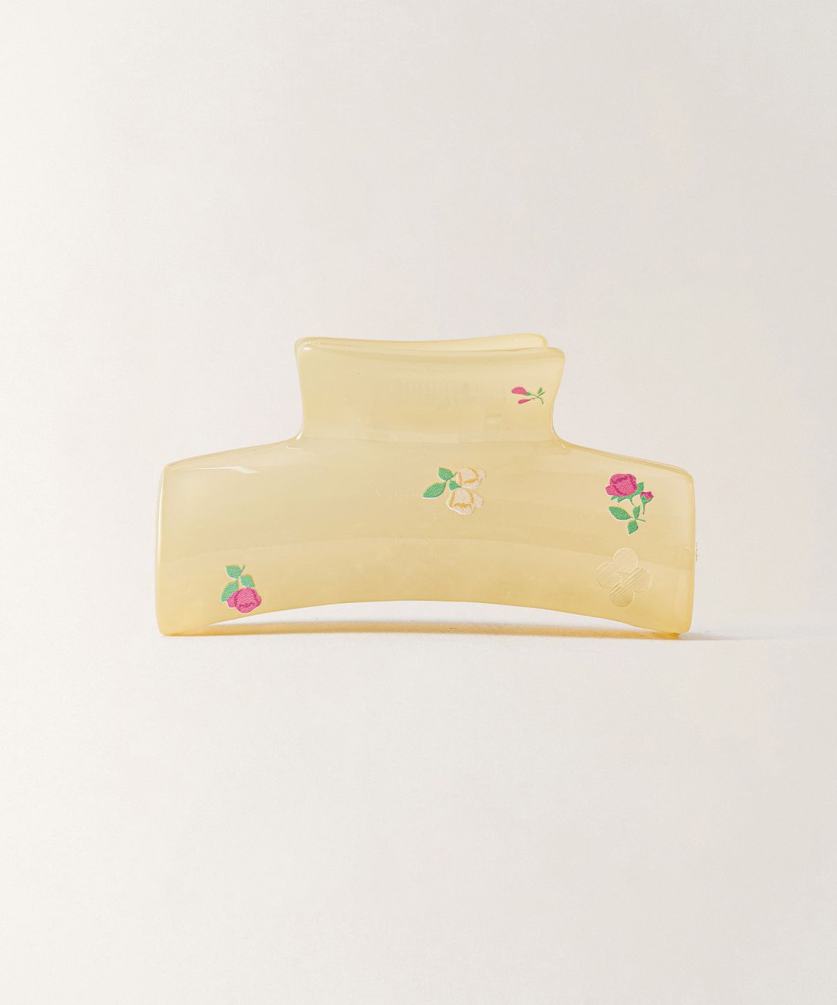 튜드먼트(TTUDEMENT) FLORAL PATTERN HAIR CLIP_YELLOW