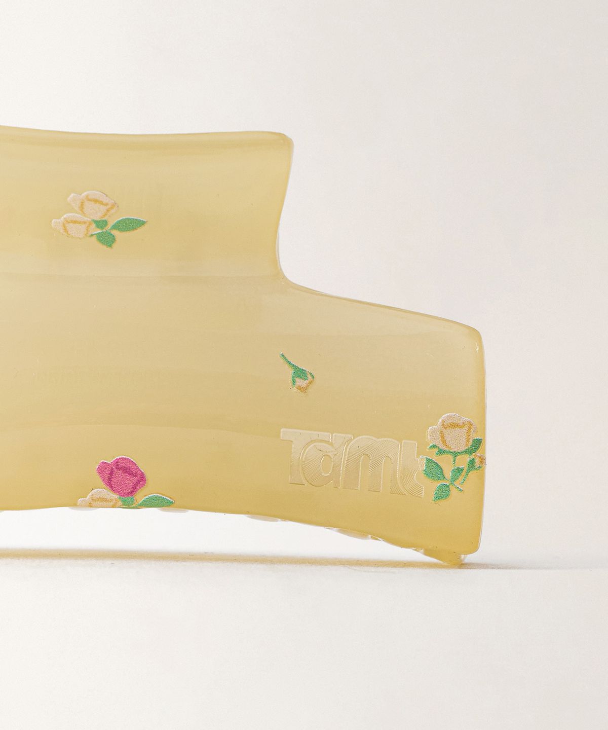튜드먼트(TTUDEMENT) FLORAL PATTERN HAIR CLIP_YELLOW