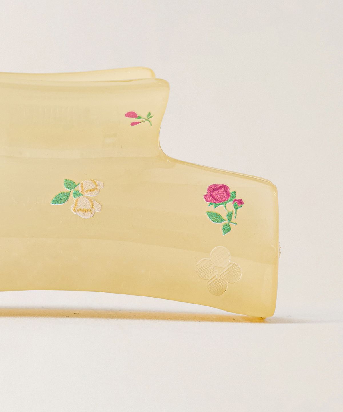 튜드먼트(TTUDEMENT) FLORAL PATTERN HAIR CLIP_YELLOW