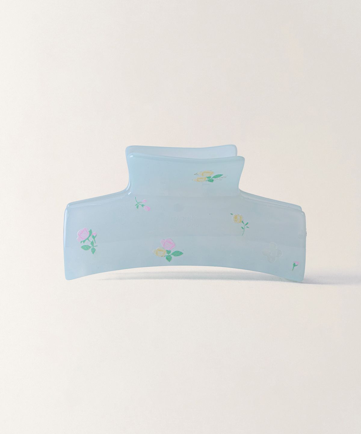 튜드먼트(TTUDEMENT) FLORAL PATTERN HAIR CLIP_LIGHT BLUE