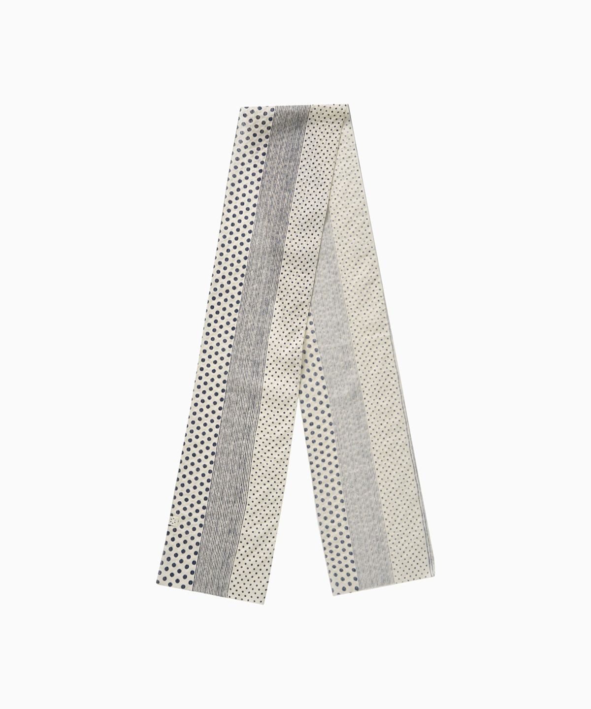 오헤시오(OHESHIO) DOT SHEER POINT SCARF, IVORY