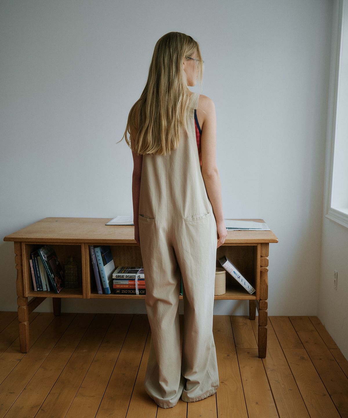 그린버터(GREENBUTTER) Garden Overall Pants (Beige)