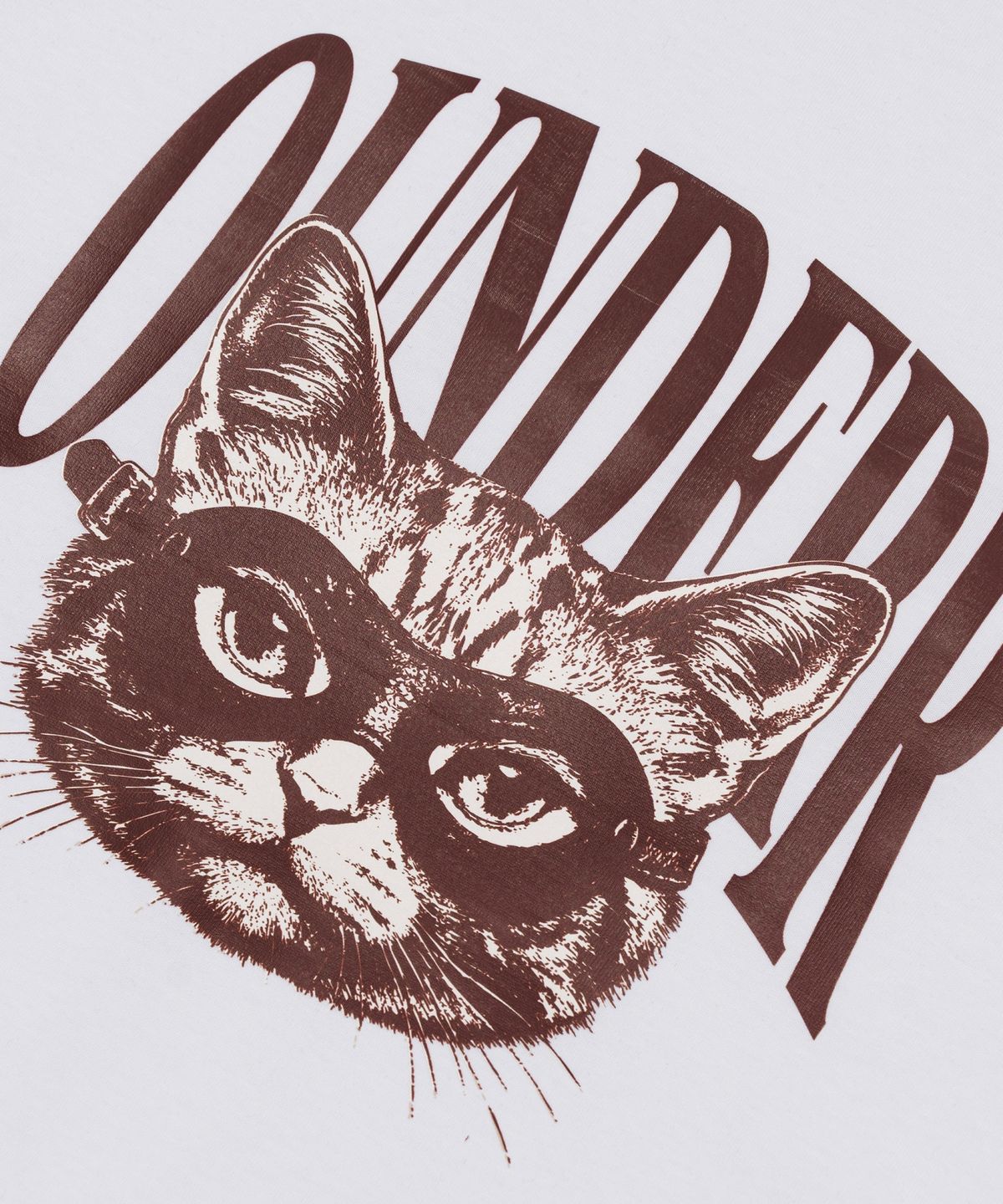 오언더알(OUNDERR) RIDER UNDER CAT 반팔 티셔츠 (화이트)