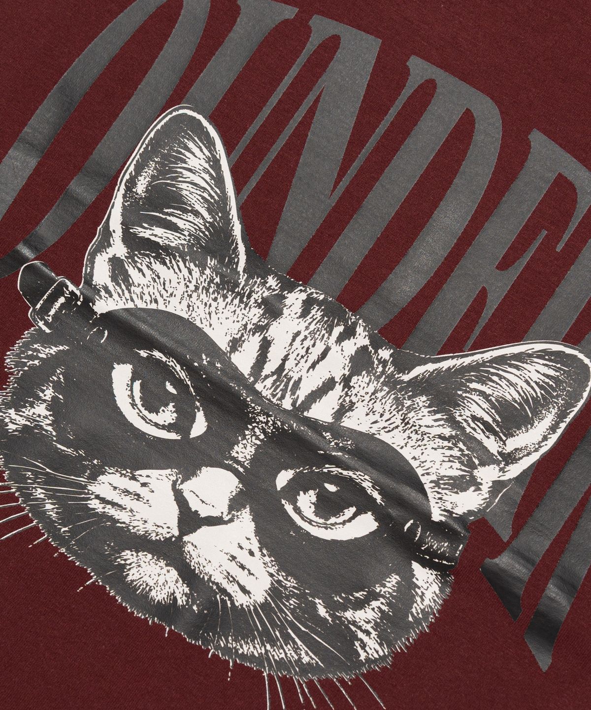 오언더알(OUNDERR) RIDER UNDER CAT 반팔 티셔츠 (와인)