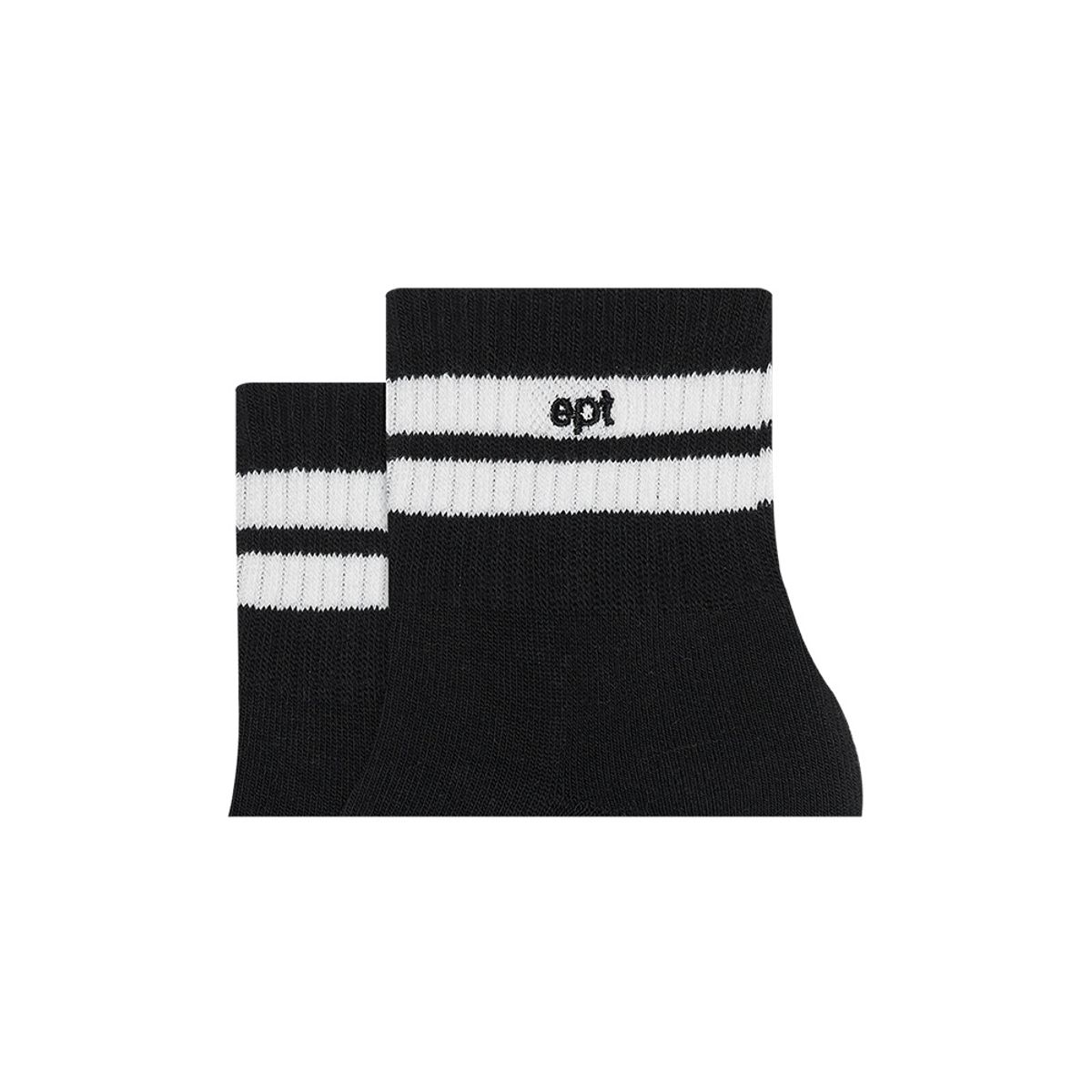 이피티(EPT) DOUBLE LINE SOCKS (BLACK)