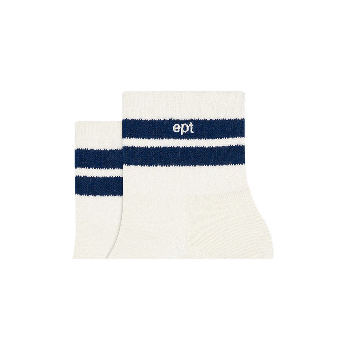 이피티(EPT) DOUBLE LINE SOCKS (CREAM)